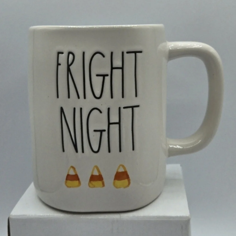 Rae Dunn Fright Night Candy Corn Ceramic Coffee Mug